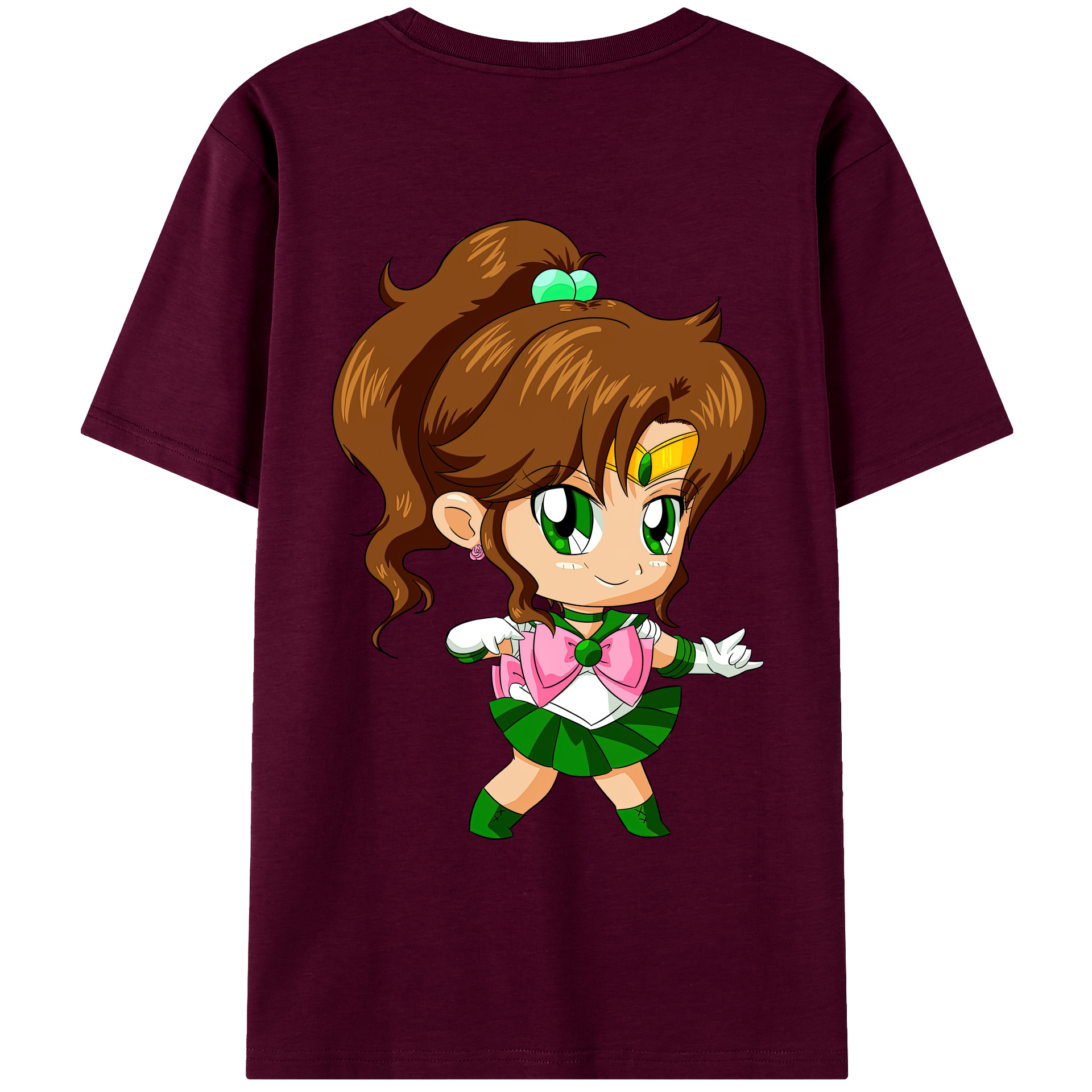 （画像用） 美少女戦士セーラームーン 木野 まこと きの まこと Sailor Moon Kino Makoto （セーラージュピター；Sailor Jupiter） レディース半袖Tシャツ(バックプリント)